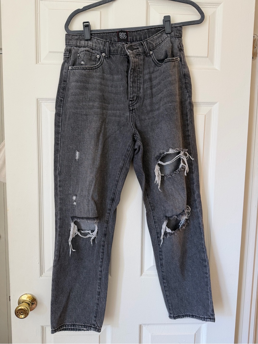 BDG Distressed Black High-Rise Jeans